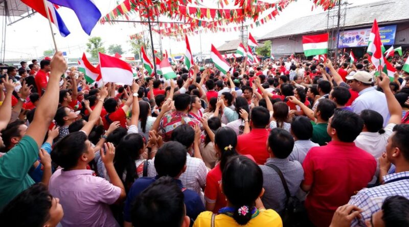 Rally politik DPC Gerindra Kota Bogor menjelang Pemilu 2024.